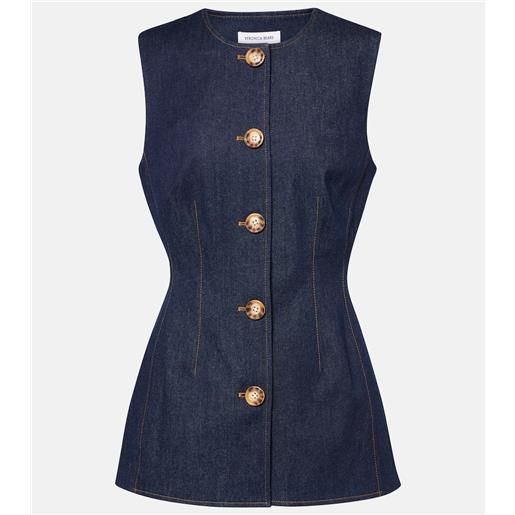 Veronica Beard gilet jessup in misto cotone