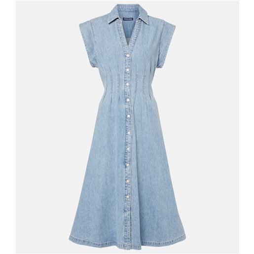 Veronica Beard abito midi di jeans ruben