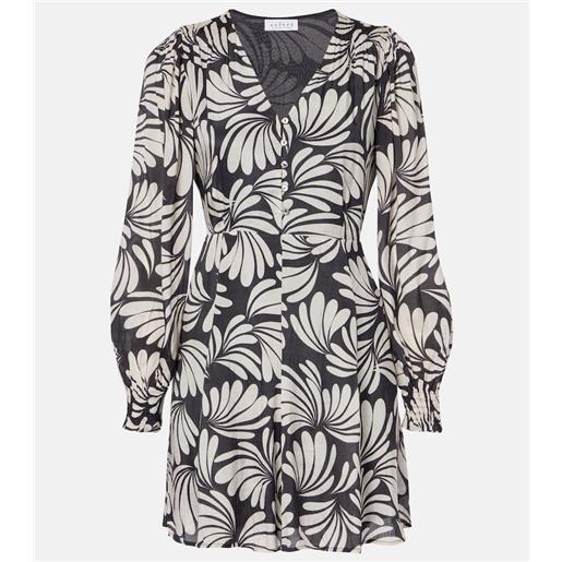 Velvet abito corto tatti con stampa