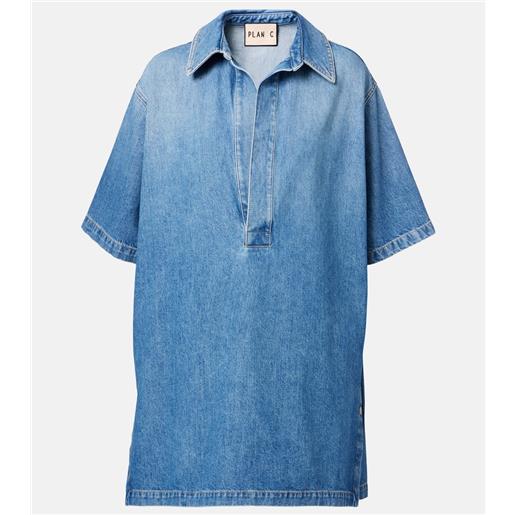 Plan C camicia di jeans oversize
