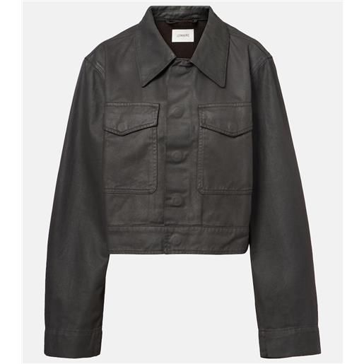 Lemaire giacca cropped in cotone