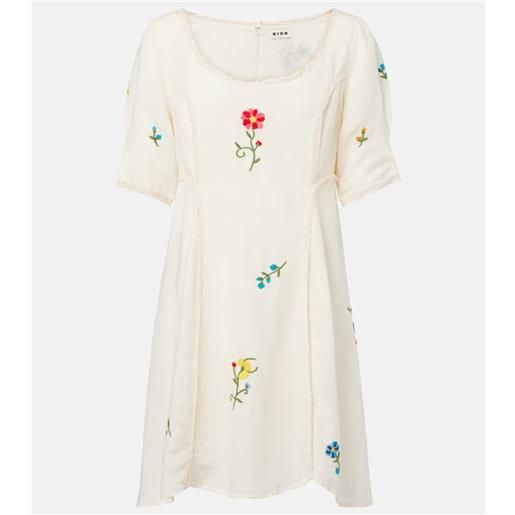 Rixo abito corto marne con ricamo