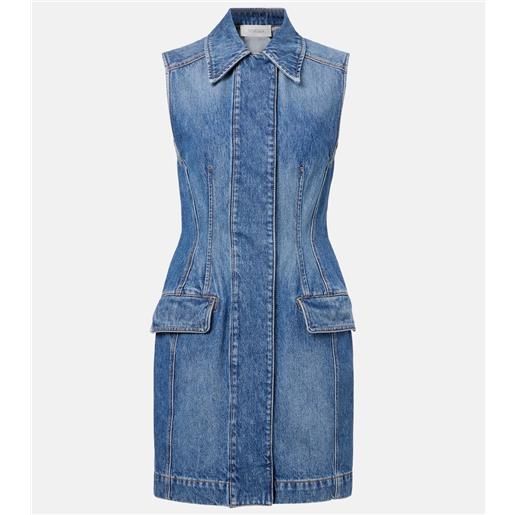Sportmax abito corto carabo in denim