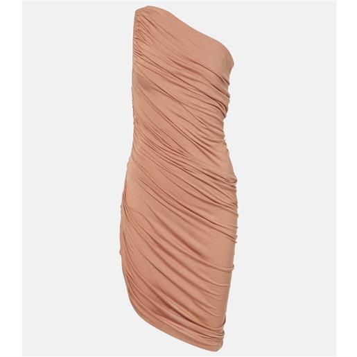 Norma Kamali abito corto diana con volant