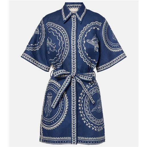 Alemais alã©mais abito corto oceane in lino