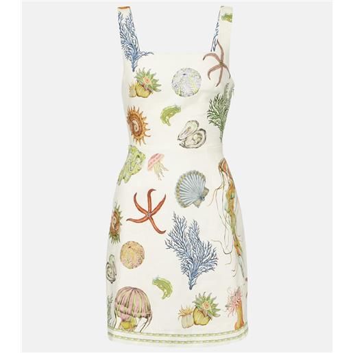 Alemais alã©mais abito corto sea in lino