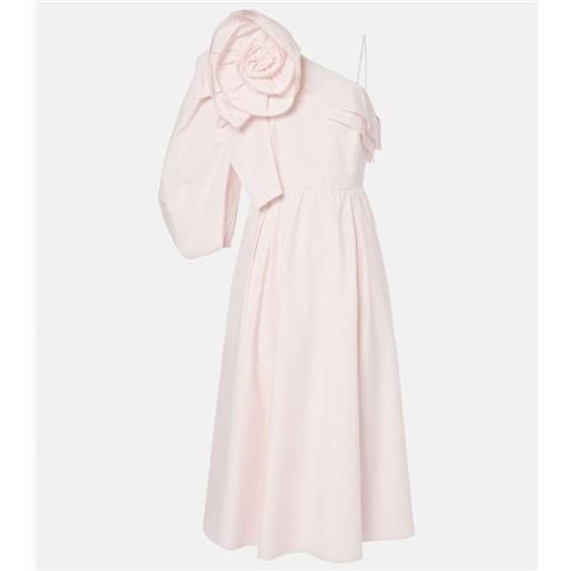 Dorothee Schumacher abito midi asimmetrico in popeline