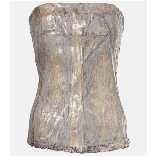 Rick Owens bustier di jeans