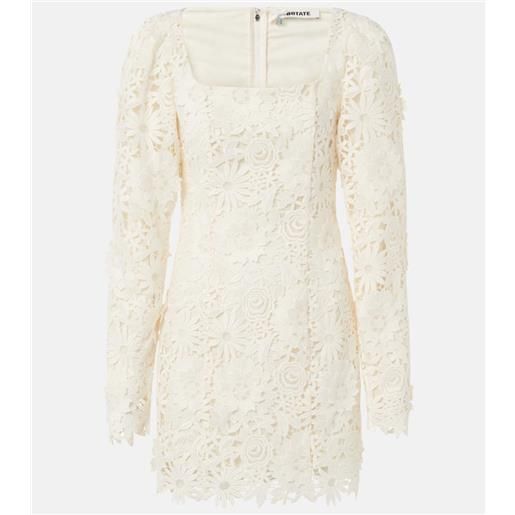 Rotate bridal - abito corto con applicazioni floreali