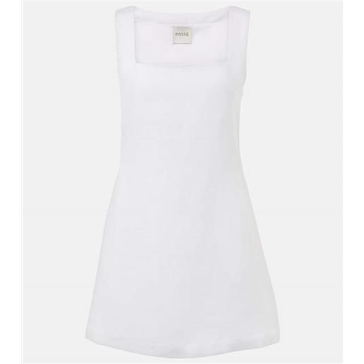 Posse abito corto alice in lino