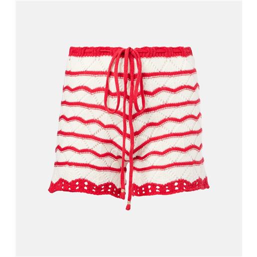 Bananhot shorts kim in crochet di misto cotone