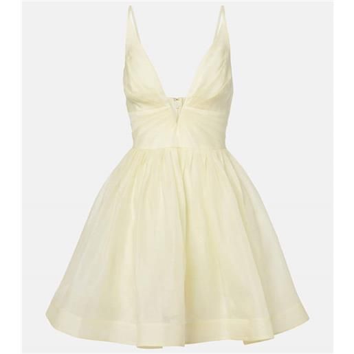 Zimmermann abito corto illuminate in seta e lino