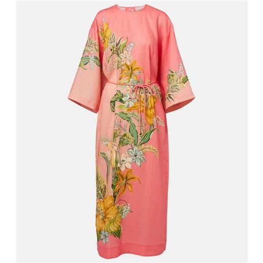 Alemais alã©mais abito lungo anika con stampa floreale