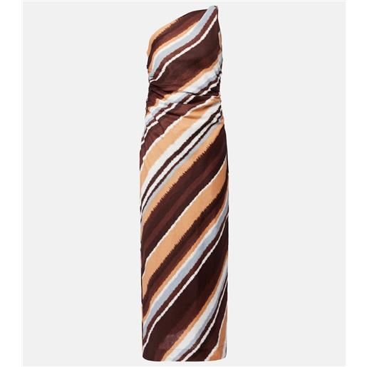 Faithfull abito lungo monospalla marga in lino