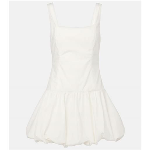 Faithfull abito corto in popeline di cotone