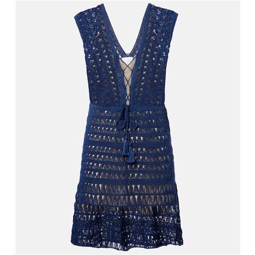 Anna Kosturova abito corto in crochet di cotone