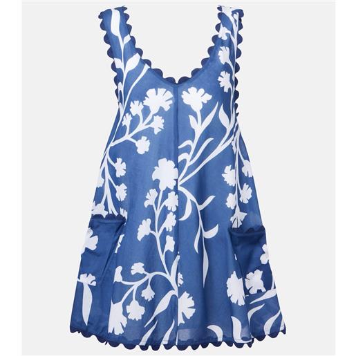 Juliet Dunn abito corto in cotone con stampa