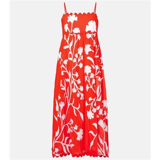 Juliet Dunn abito midi in cotone con stampa