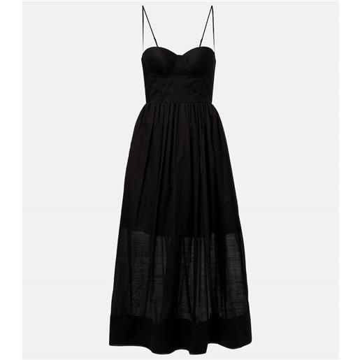 Zimmermann abito a corsetto rhiannon con stampa floreale