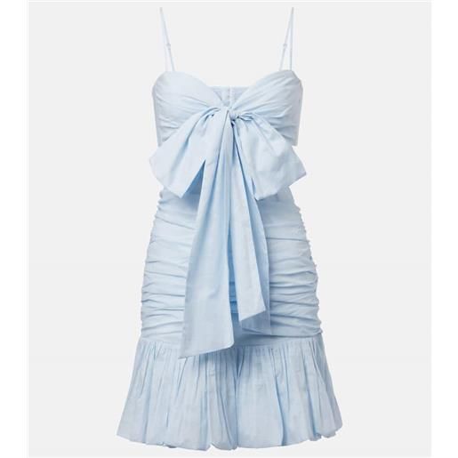 Zimmermann abito corto rhiannon in cotone