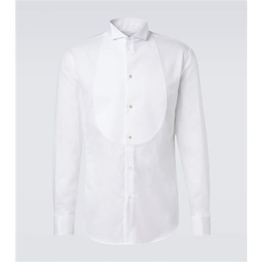 Giorgio Armani camicia da smoking in popeline di cotone