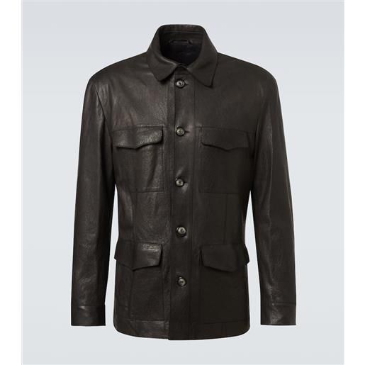 Giorgio Armani giacca in pelle