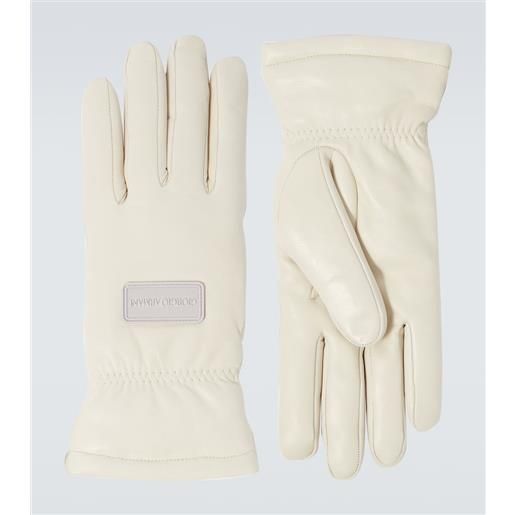 Giorgio Armani guanti in pelle con cashmere