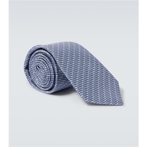 Giorgio Armani cravatta in jacquard di seta