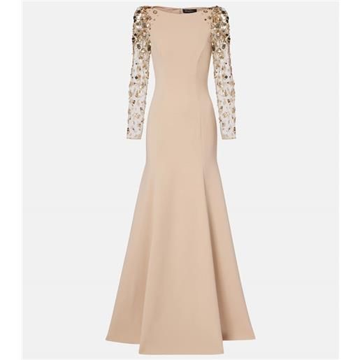 Jenny Packham abito lungo sylvia con paillettes