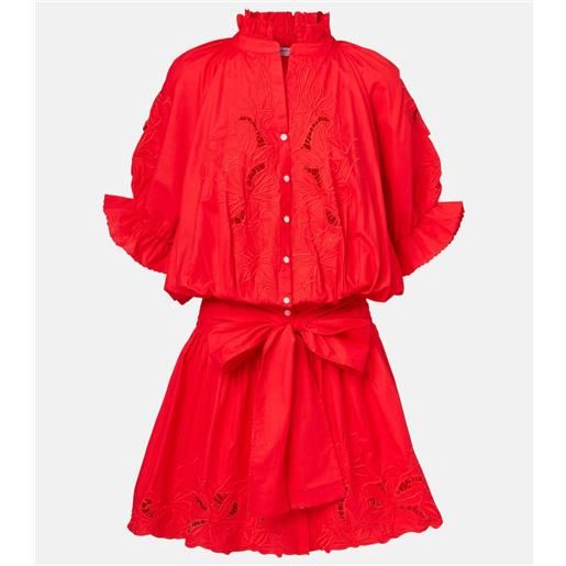 Juliet Dunn abito corto in popeline di cotone