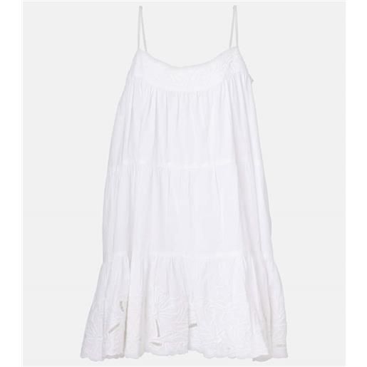 Juliet Dunn abito corto in popeline di cotone