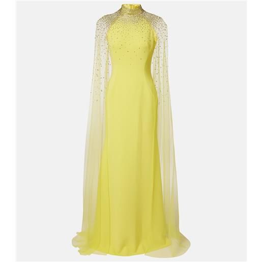 Jenny Packham abito lungo limelight con cristalli