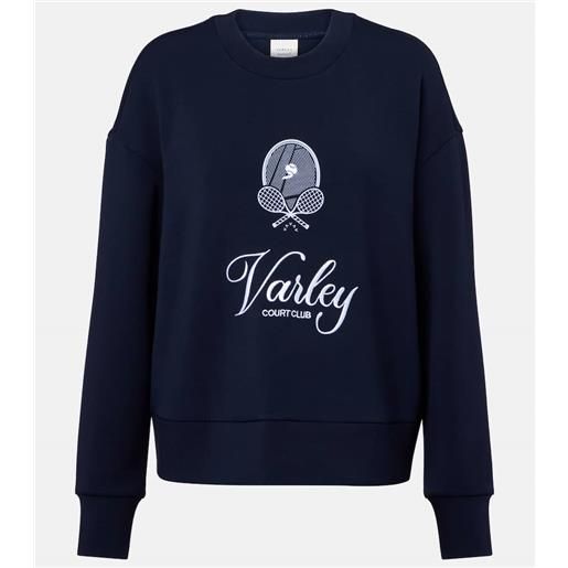 Varley felpa rasco in jersey con logo