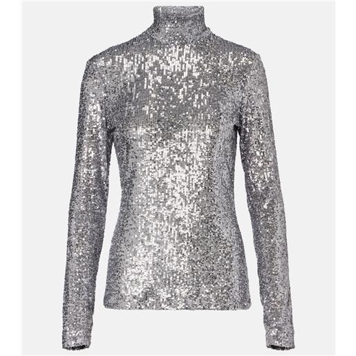 Rabanne top con paillettes