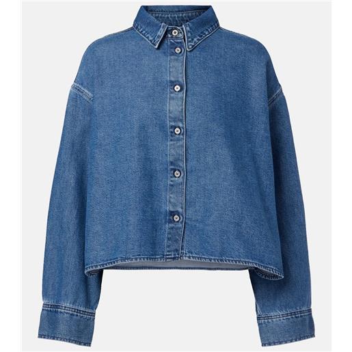 7 For All Mankind camicia di jeans cropped nina