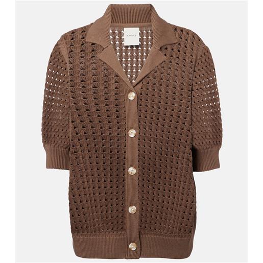 Varley camicia ellie in maglia di cotone