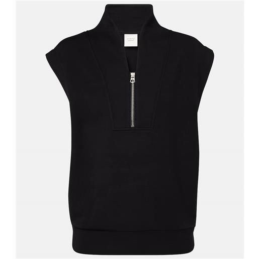 Varley gilet loretta in jersey con zip corta