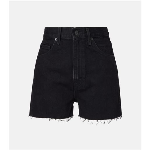 Nili Lotan shorts di jeans cobain a vita bassa
