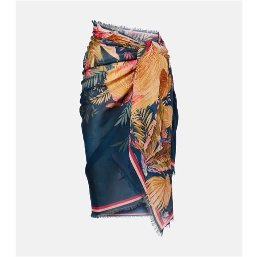 Zimmermann pareo in cotone con stampa