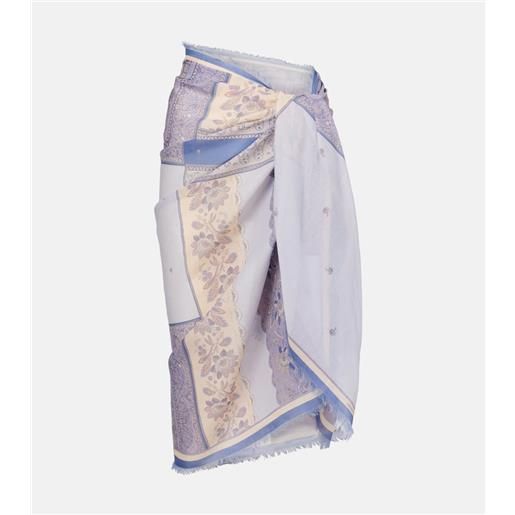 Zimmermann pareo in cotone con stampa