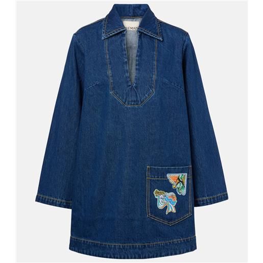 Alemais alã©mais abito corto di jeans speedy