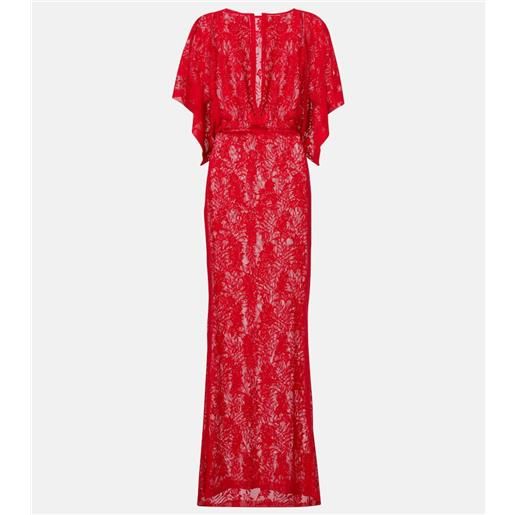 Norma Kamali abito lungo obie in pizzo