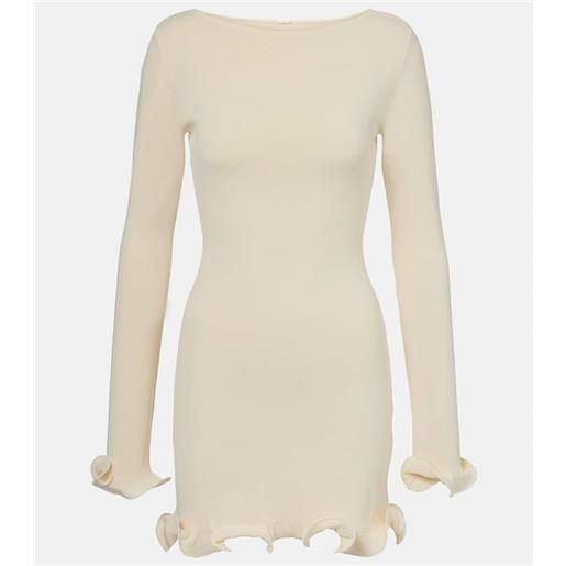 Same abito corto in maglia con volant