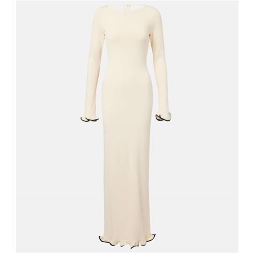 Same abito lungo in maglia con volant