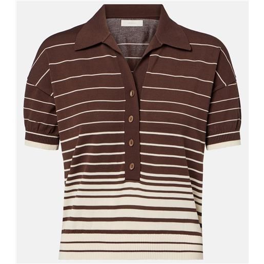 Faithfull polo sable in misto cotone a righe