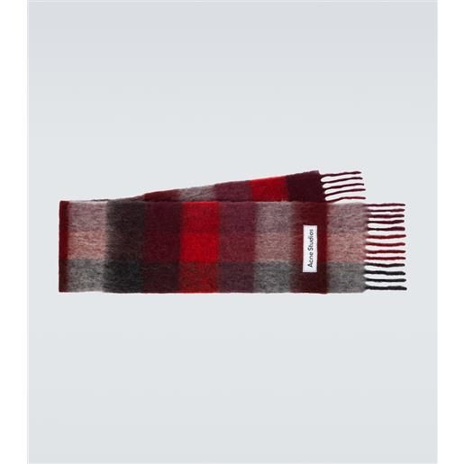 Acne Studios sciarpa in lana e mohair a quadri