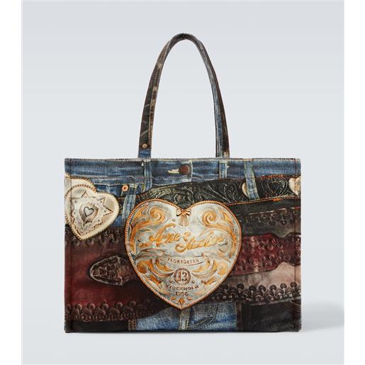 Acne Studios borsa in canvas con logo