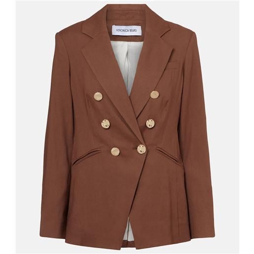 Veronica Beard blazer elle dickey in misto lino