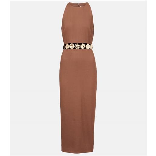 Veronica Beard abito midi isla con applicazioni