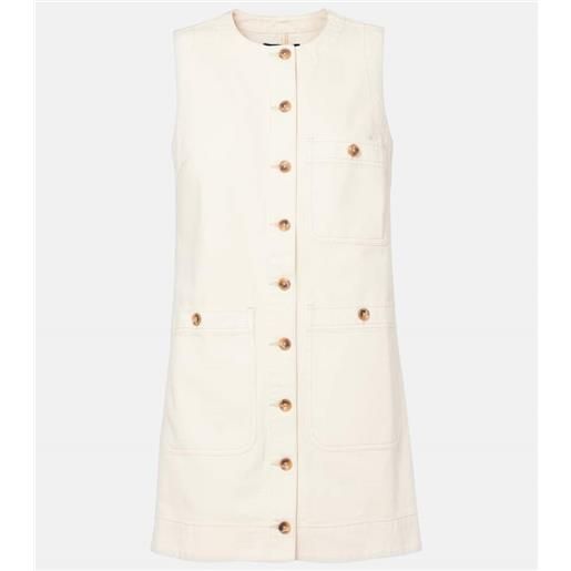 Veronica Beard abito corto di jeans oakley